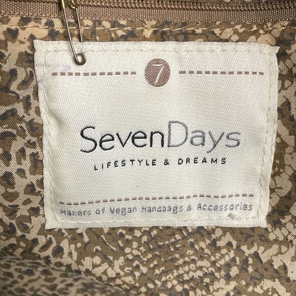 Seven Days Lifestyle and Dreams Large Shoulder Bag Vegan Gray - Picture 7 of 12